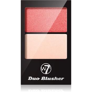 W7 Cosmetics Duo Blusher arcpirosító ecsettel árnyalat 02 7 g