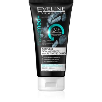 Eveline Cosmetics FaceMed+ tisztító arcgél 3in1 kombinált és zsíros bőrre 150 ml
