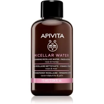 Apivita Cleansing Rose & Honey micellás víz az arcra és a szemekre 75 ml