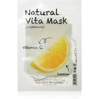Too Cool For School Natural Vita Mask Brightening Lemon fehérítő gézmaszk 23 g
