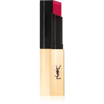 Yves Saint Laurent Rouge Pur Couture The Slim vékony mattító rúzs bőr hatással árnyalat 27 Conflicting Crimson 2,2 g