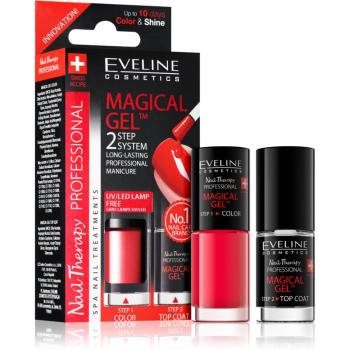 Eveline Cosmetics Nail Therapy Professional géles körömlakk UV/LED lámpa használata nélkül árnyalat 07 2x5 ml