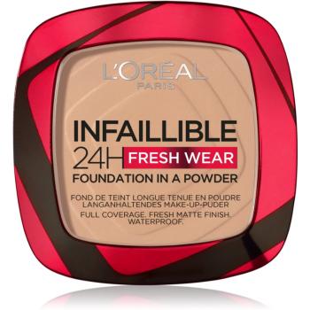 L’Oréal Paris Infaillible Fresh Wear 24h púderes make-up árnyalat 120 Vanilla 9 g