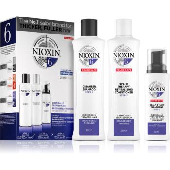 Nioxin System 6 Color Safe Chemically Treated Hair ajándékszett a ritkuló hajra VI.