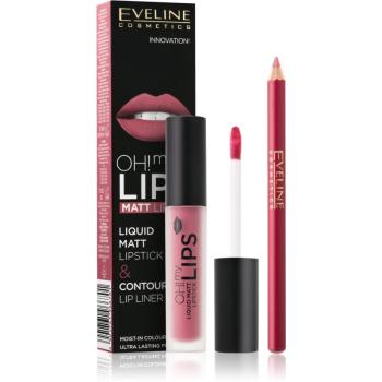 Eveline Cosmetics OH! my LIPS kozmetika szett matt hatásért hölgyeknek 04 Sweet Lips