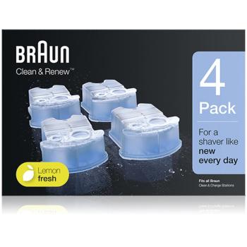 Braun Series Clean & Renew utántöltő tisztító állomáshoz illattal Lemon Fresh 4 db