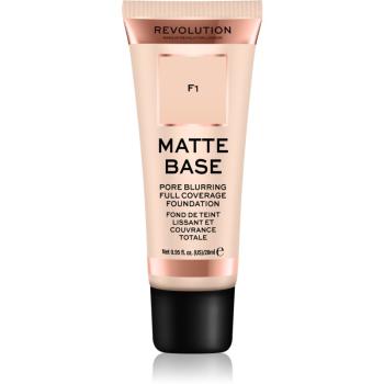 Makeup Revolution Matte Base fedő make-up árnyalat F1 28 ml