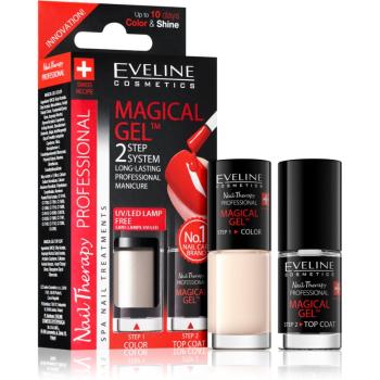 Eveline Cosmetics Nail Therapy Professional géles körömlakk UV/LED lámpa használata nélkül árnyalat 08 2x5 ml