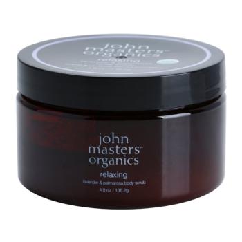 John Masters Organics Lavender & Palmarosa élénkítő testpeeling a finom és sima bőrért 136 g