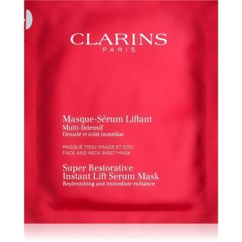 Clarins Super Restorative Instant Lift Serum Mask megújító maszk a ráncok azonnali kisimításáért 30 ml