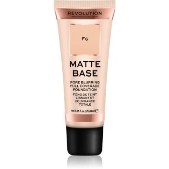 Makeup Revolution Matte Base fedő make-up árnyalat F6 28 ml