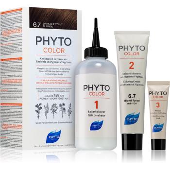 Phyto Color hajfesték ammónia nélkül árnyalat 6.7 Dark Chestnut Blonde