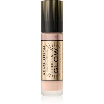 Makeup Revolution Conceal & Glow élénkítő make-up a természetes hatásért árnyalat F4 23 ml