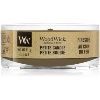 Woodwick Fireside viaszos gyertya fa kanóccal 31 g