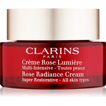 Clarins Rose Radiance Cream Super Restorative megújító nappali krém a ráncok ellen 50 ml