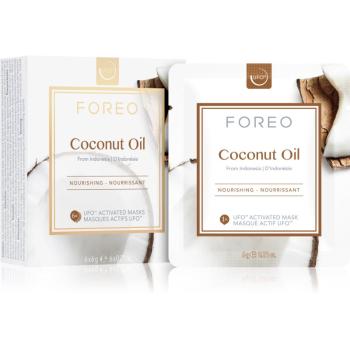 FOREO Farm to Face Coconut Oil mélyen tápláló maszk 6 x 6 g