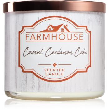 Kringle Candle Farmhouse Coconut Cardamom Cake illatos gyertya 411 g