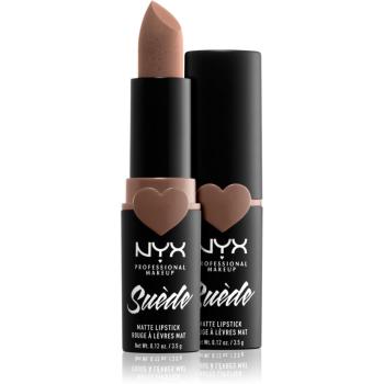NYX Professional Makeup Suede Matte Lipstick mattító rúzs árnyalat 35 Downtown Beauty 3.5 g