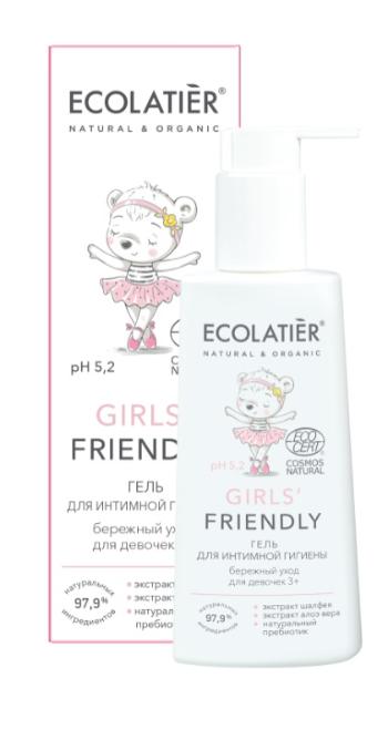 Tisztító gél intim higiéniához 5,2 pH-val lányok számára- Girls Friendly - 250 ml EcoLatier Organic