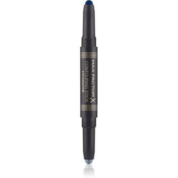 Max Factor Contouring Stick Eyeshadow krémes szemhéjfestékek ceruzában árnyalat 03 Midnight Blue & Silver Storm