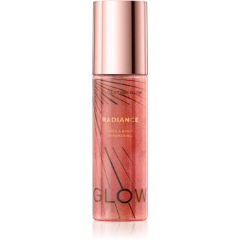 Makeup Revolution Glow Shimmer csillogó száraz olaj arcra és testre árnyalat Pink 100 ml