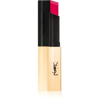 Yves Saint Laurent Rouge Pur Couture The Slim vékony mattító rúzs bőr hatással árnyalat 14 Rose Curieux 2,2 g