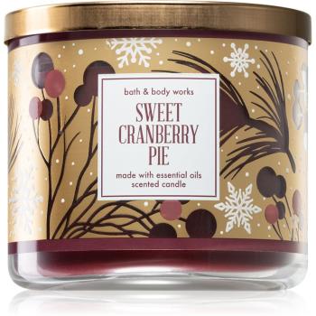 Bath & Body Works Sweet Cranberry Pie illatos gyertya 411 g
