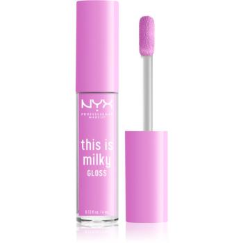 NYX Professional Makeup This is Milky Gloss hidratáló ajakfény árnyalat 03 - Lilac splash 4 ml