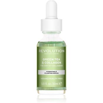 Revolution Skincare Green Tea & Collagen hidratáló és tápláló szérum 30 ml
