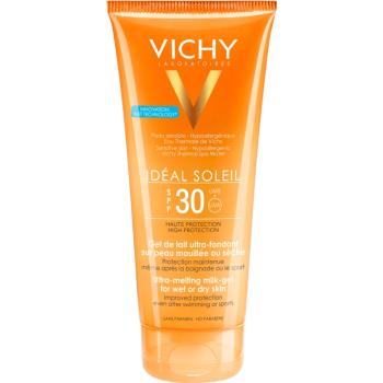 Vichy Idéal Soleil Ultrakönnyű tejes gél nedves vagy száraz bőrre SPF 30 200 ml