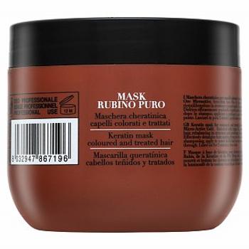 Fanola Oro Therapy Rubino Puro Mask tápláló hajmaszk festett hajra 300 ml