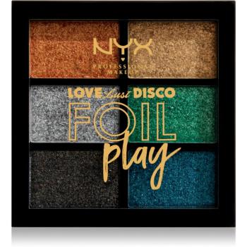 NYX Professional Makeup Love Lust Disco Foil Play szemhéjfesték paletta árnyalat 03 Let´s Grove 6 x 1.5 g