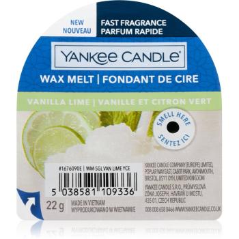 Yankee Candle Vanilla Lime illatos viasz aromalámpába I. 22 g