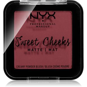 NYX Professional Makeup Sweet Cheeks Blush Matte arcpirosító árnyalat BANG BANG 5 g