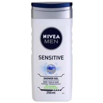Nivea Men Sensitive tusfürdő gél arcra, testre és hajra 250 ml