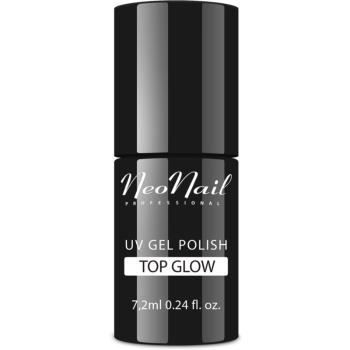 NeoNail Top zselés fedő körömlakk árnyalat Glow Silver 7,2 ml