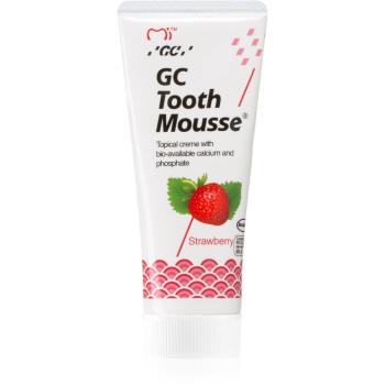 GC Tooth Mousse ásványfeltöltő védőkrém az érzékeny fogakra fluoridmentes íz Strawberry 35 ml