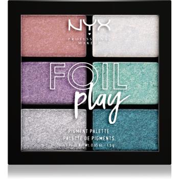 NYX Professional Makeup Foil Play szemhéjfesték paletta árnyalat 02 Limit Love 6 x 1.5 g