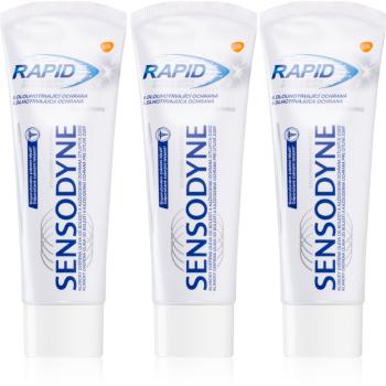 Sensodyne Rapid Whitening fehérítő fogkrém érzékeny fogakra 3x75 ml