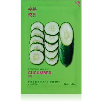 Holika Holika Pure Essence Cucumber arcmaszk nyugtató hatással Érzékeny, bőrpírra hajlamos bőrre 20 ml