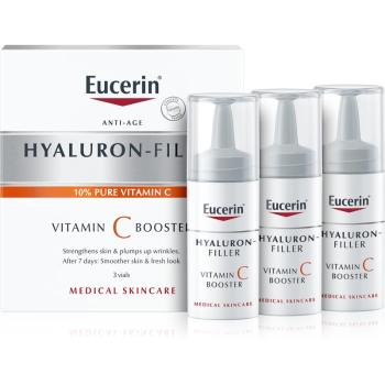 Eucerin Hyaluron-Filler Vitamin C Booster bőrvilágosító szérum a ráncok ellen C vitamin 3x8 ml