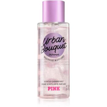 Victoria's Secret PINK Urban Bouquet Shimmer testápoló spray csillámporral hölgyeknek 250 ml