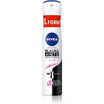 Nivea Black & White Invisible Clear izzadásgátló spray 200 ml