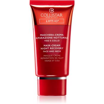 Collistar Lift HD Mask-Cream Night Recovery regeneráló éjszakai ápolás a bőr feszességének megújítására 75 ml