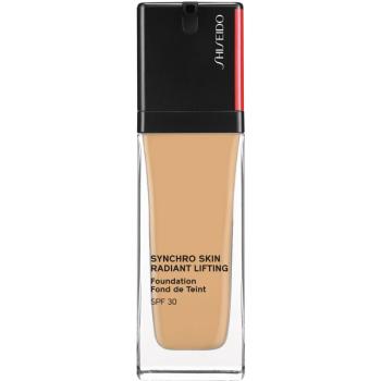 Shiseido Synchro Skin Radiant Lifting Foundation élénkítő lifting make-up SPF 30 árnyalat 340 Oak 30 ml