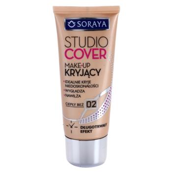Soraya Studio Cover fedő make-up E-vitaminnal árnyalat 02 Warm Beige 30 ml