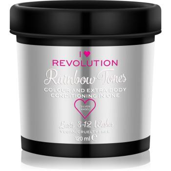 I Heart Revolution Rainbow Tones ideiglenes festék hajra árnyalat Silver Angel 120 ml