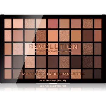 Makeup Revolution Maxi Reloaded Palette púderes szemhéjfesték paletta árnyalat Ultimate Nudes 45x1.35 g