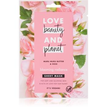Love Beauty & Planet Blooming Radiance Muru Muru Butter & Rose arcmaszk az élénk bőrért 21 ml