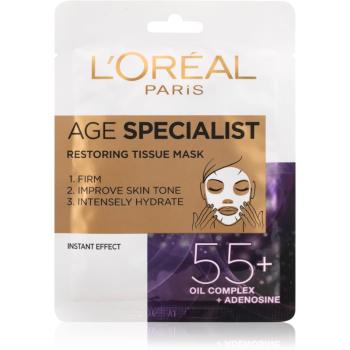 L’Oréal Paris Age Specialist 55+ intenzíven nyugtató és bőrélénkítő arcmaszk